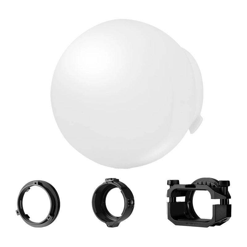 Neewer CRS6 Foldbare Dome Diffuser med 3-stykke Adapter Set