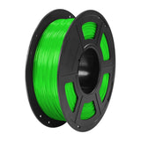 TPU-filament af enhver kubikform (gennemsigtigt grønt) 1 kg