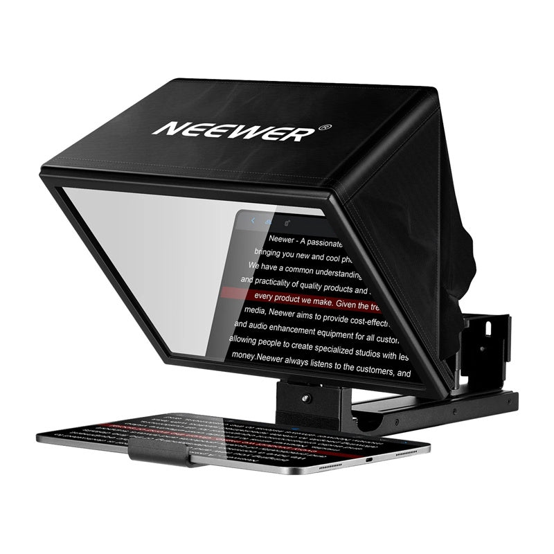 NEEWER BASICS X12B 12" Aluminium Alloy justerbare Teleprompter