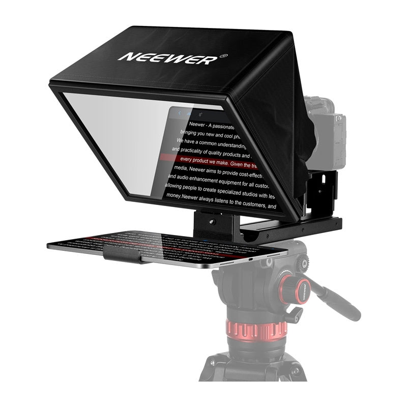 NEEWER BASICS X12B 12" Aluminium Alloy justerbare Teleprompter