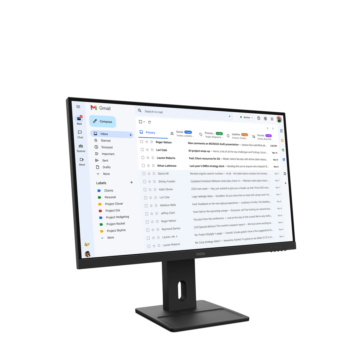 Lenovo ThinkVision E27-40 27 IPS 1920 x 1080 (Full HD) VGA (HD-15) VGA HDMI DisplayPort