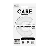 PanzerGlass CARE by ® Flagship Case Transparent Urban Combat m. Hvid MagSafe iPhone 16