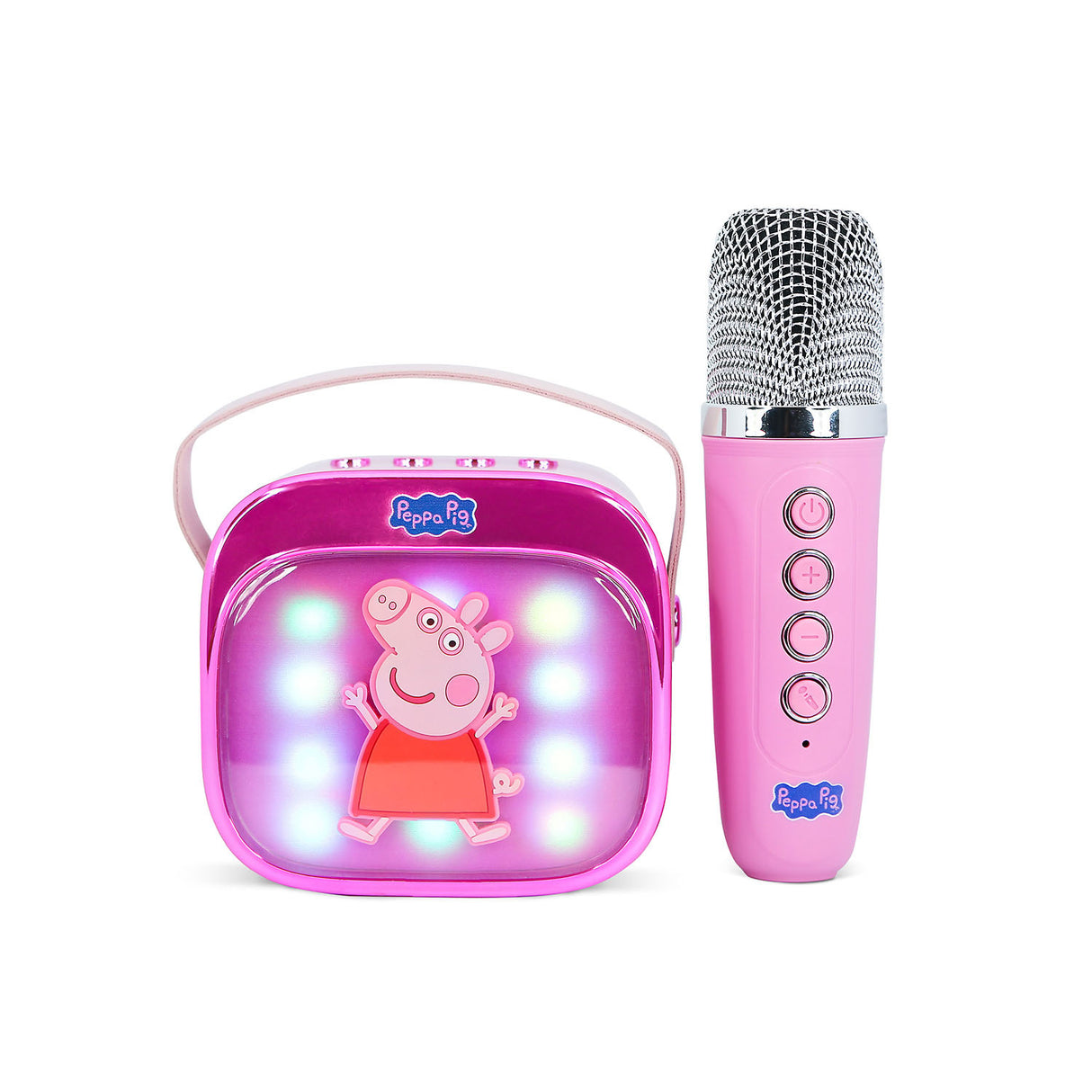 Peppa Pig Karaoke Speaker Popsing With Microphone Led