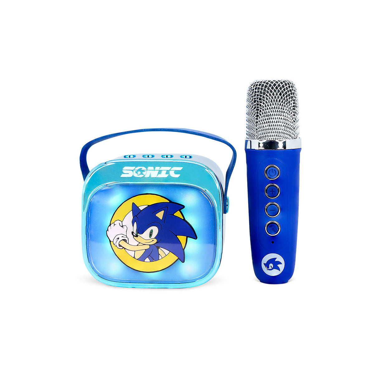 Sonic Karaoke Speaker Popsing Microphone Led