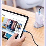 Ugreen US316 70427 USB-C - USB-C PD QC FCP cable 100W 5A 480Mb/s 1m - gray