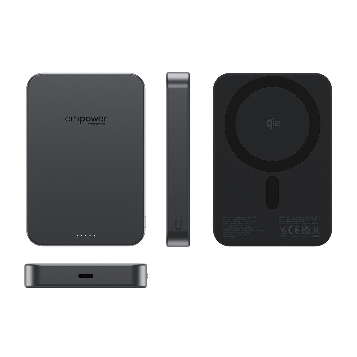 PanzerGlass empower™ by ® empower™ Bank | 10000mAh | Space Black