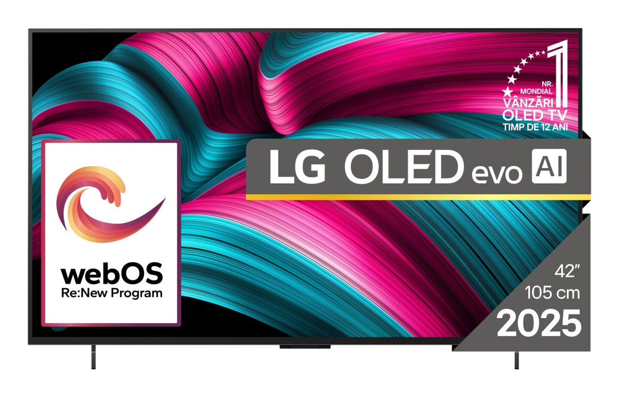LG OLED evo AI OLED42C51LA TV 106,7 cm (42") 4K Ultra HD Smart TV Wi-Fi Sort