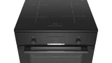 Bosch Serie 4 HLN39A060U komfur og ovn Fritstående komfur Elektrisk Zone induktionskogeplade Sort