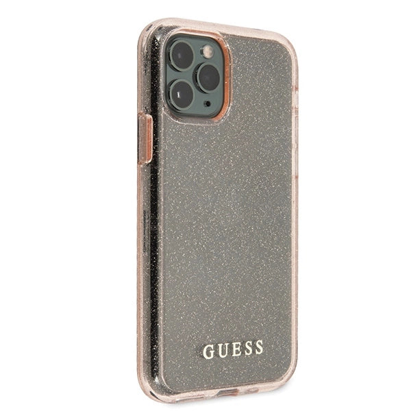 Guess GUHCN58PCGLPI iPhone 11 Pro pink/pink hårdkasse Glitter