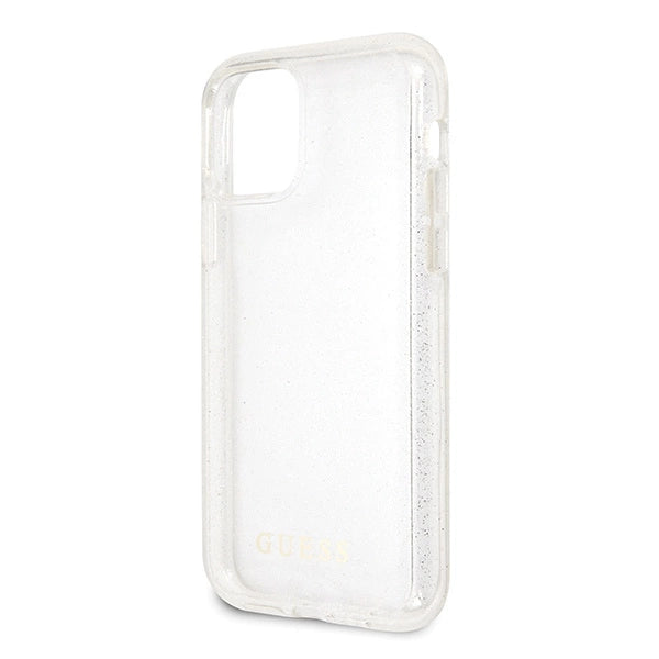 Guess GUHCN58PCGLSI iPhone 11 Pro sølv/sølv hard case Glitter