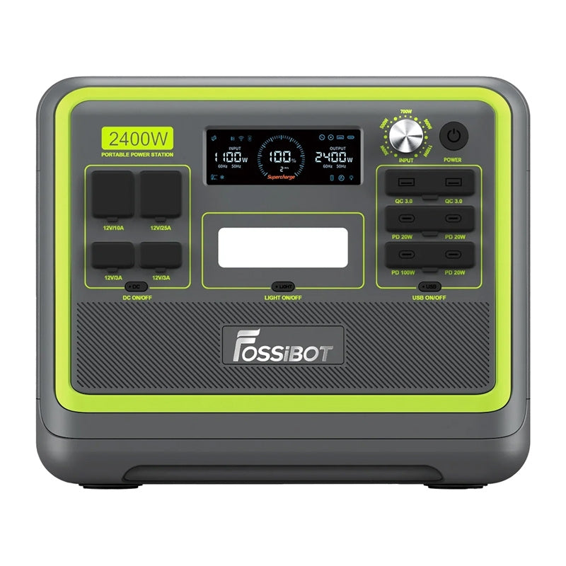 FOSSIBOT F2400 2400W opladningsstation (grøn)