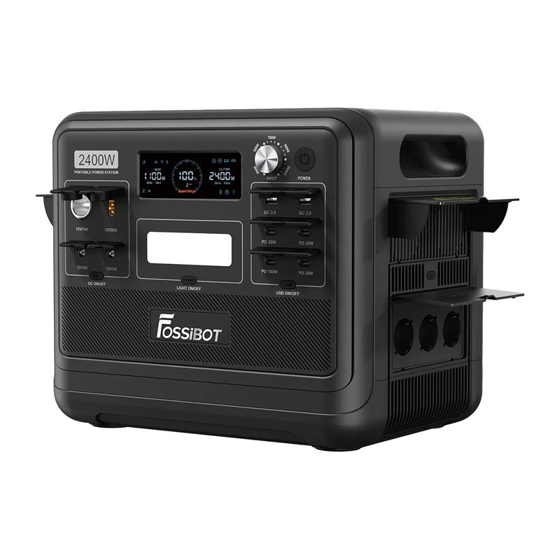 FOSSIBOT F2400 2400W Ladestation (sort)
