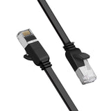 Ugreen fladkabelt netværkskabel Ethernet patch-kabel RJ45 Cat 6 UTP 1000 Mbps 2 m sort (50185)