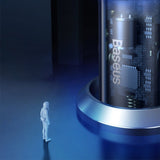 Baseus USB / USB Type C biloplader 65 W 5 A SCP Quick Charge 4.0+ Power Delivery 3.0 LCD skærm grå (CCKX-C0G)