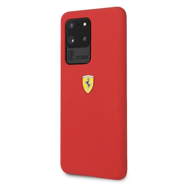 Ferrari Hardcase FESSIHCS69RE S20 Ultra G988 rød/rød silikone