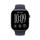*Apple Watch Series 12 GPS + Cellular 42mm Space Grey Aluminium Case with Navy Blue Sport Band - S/M