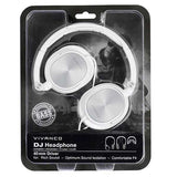 Vivanco DJ 30 Hovedtelefoner Ledningsført Headset Musik Metallic, Hvid