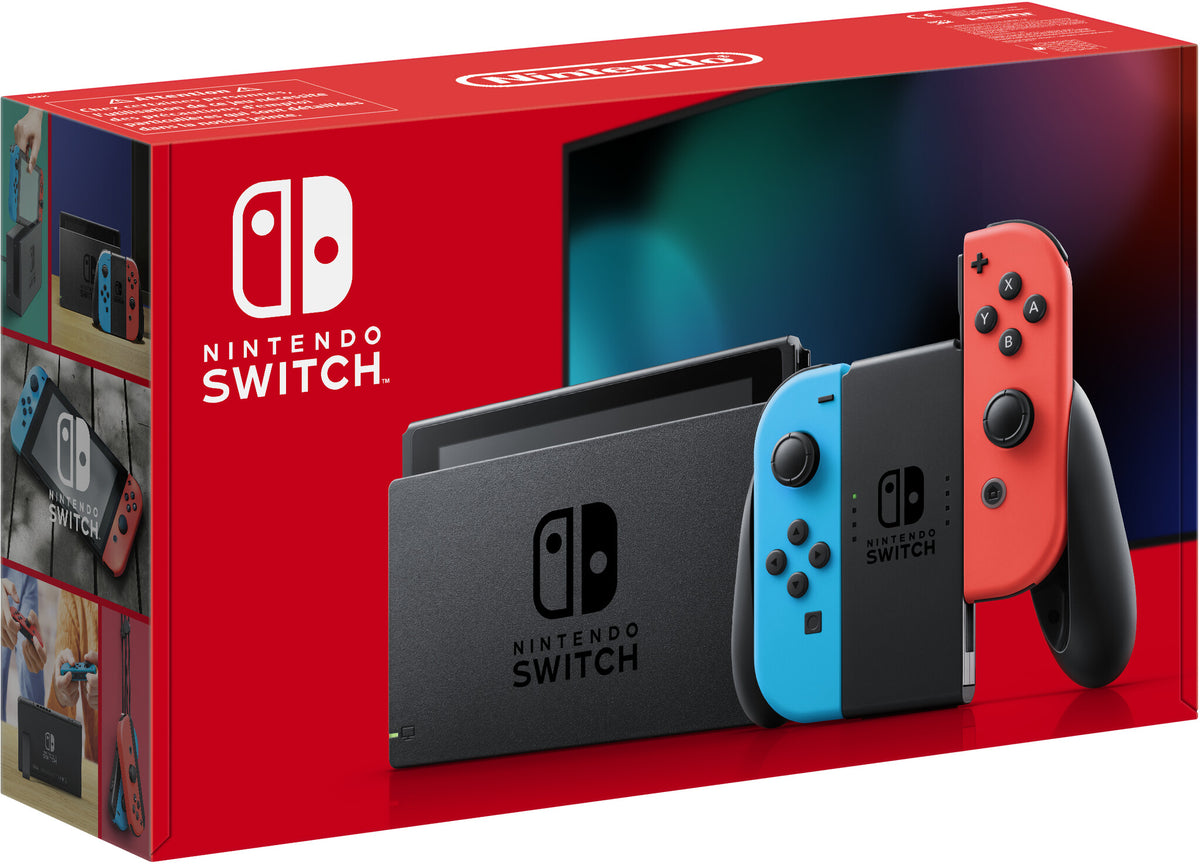 Nintendo Switch bærbar spilkonsol 15,8 cm (6.2") 32 GB Berøringsskærm Wi-Fi Blå, Grå, Rød