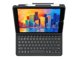 ZAGG Pro Keys - Tastatur og folio-etui - baggrundsbelyst - Bluetooth - Nordisk - sort/gråt tastatur, sort/gråt etui - til Apple 10,2-tommer iPad (7. generation, 8. generation, 9. generation)