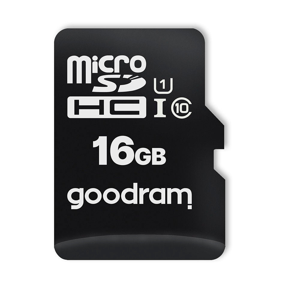 Goodram Microcard 16 GB micro SD HC UHS-I klasse 10 hukommelseskort, SD-adapter (M1AA-0160R12)
