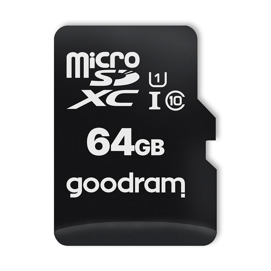 Goodram Microcard 64 GB micro SD XC UHS-I klasse 10 hukommelseskort, SD-adapter (M1AA-0640R12)