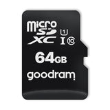 Goodram Microcard 64 GB micro SD XC UHS-I klasse 10 hukommelseskort, SD-adapter (M1AA-0640R12)