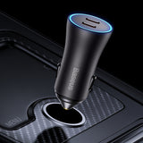 Baseus CGJP000013 oplader til mobil enhed Universel Grå Cigartænder Hurtig opladning Automatisk