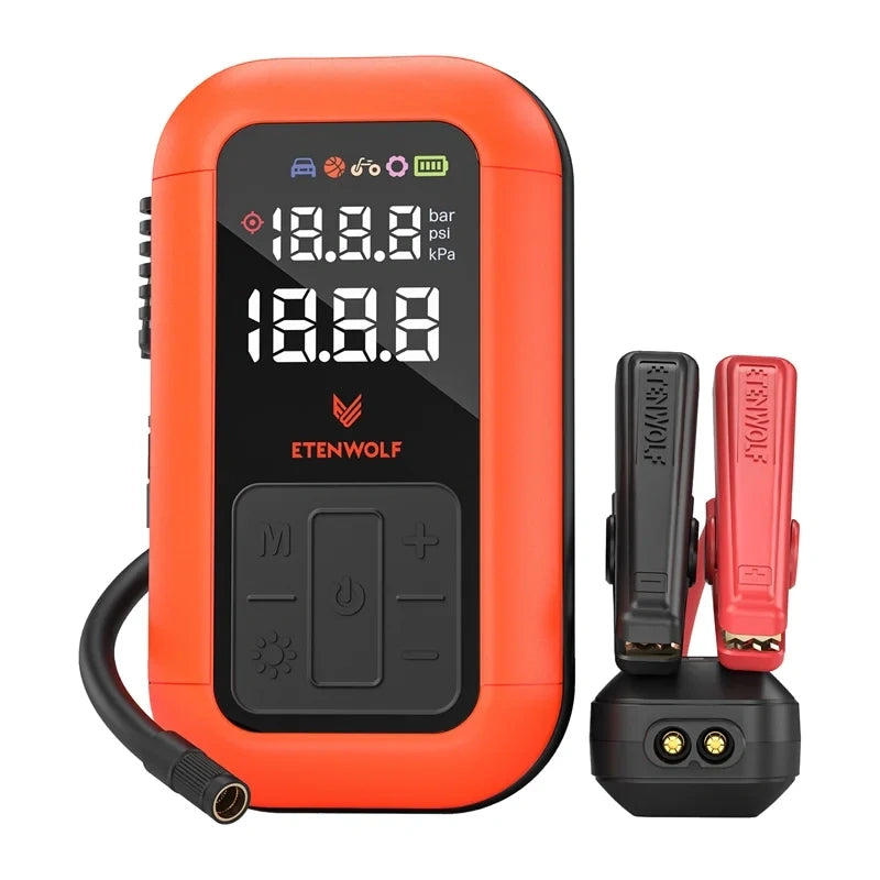 Etenwolf X6 Pro Max Bil Luftkompressor, 11.03 bar, 12.000 mAh