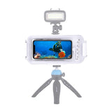 Puluz Waterproof Case (45m) til iPhone: Til undervandsbilleder og -videoer (hvid)