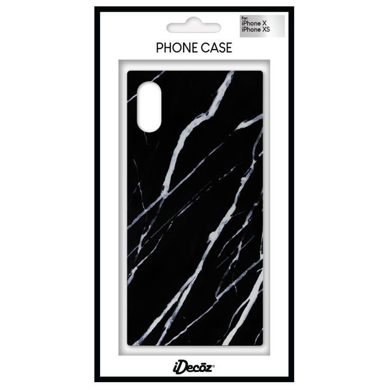 Mobilcover Sort Marmor iPhone X/XS