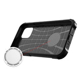 Hybrid Armor Case Tough Rugged Cover til iPhone 12 Pro Max sort