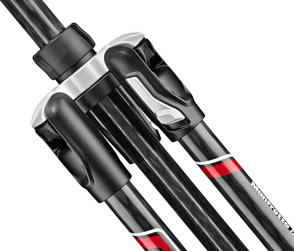 Manfrotto MKBFRTC4-BH kamerastativ Håndholdte videokameraer 3 ben Sort, Sølv