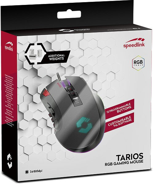 SPEEDLINK TARIOS mus Spil Højre hånd USB Type-A 24000 dpi