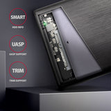 Axagon EE25-A6C drevkabinet HDD/SSD kabinet Sort 2.5"