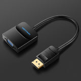 Vention HBFBB videokabel adapter 0,15 m DisplayPort VGA (D-Sub) Sort