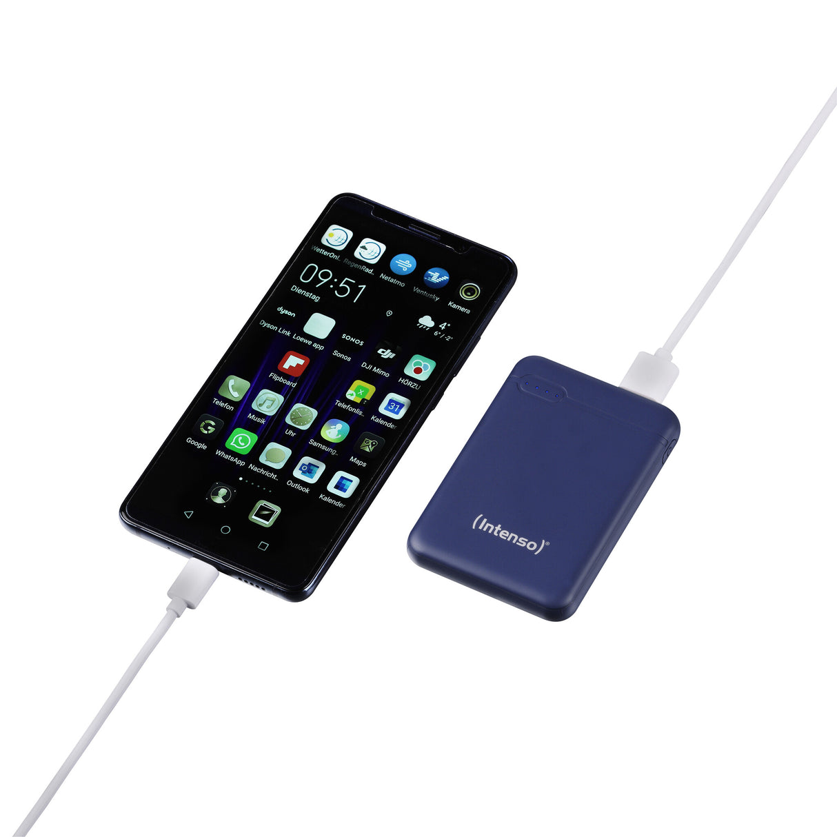 Intenso XS5000 Lithium polymer (LiPo) 5000 mAh Blå