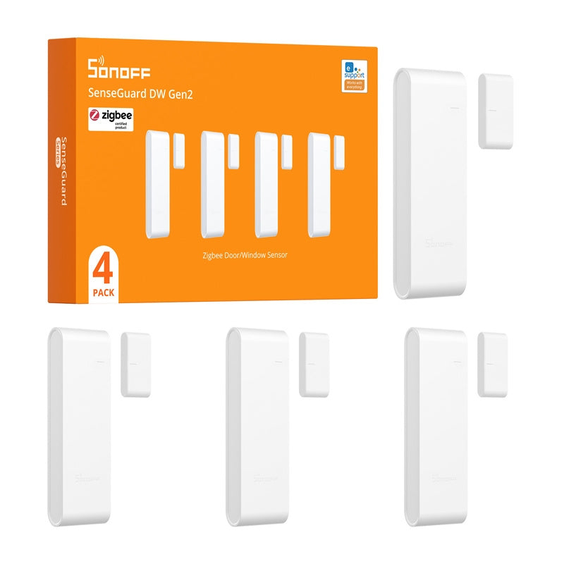 SONOFF SNZB-04PR2 vindues- og dørsensor, 4-pakke