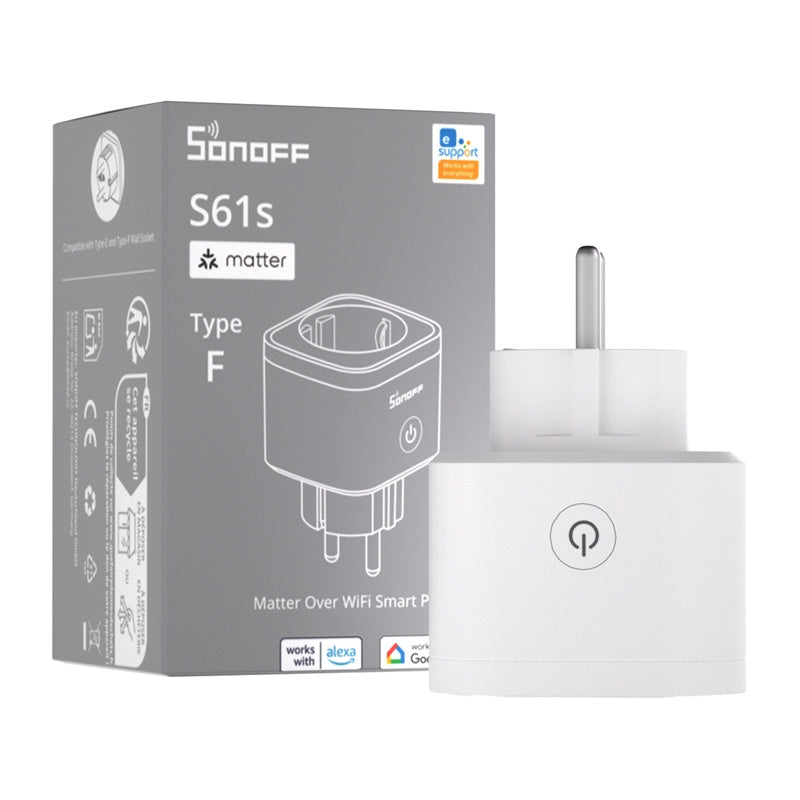 SONOFF S61s Matter Eksternt stik via Wi-Fi