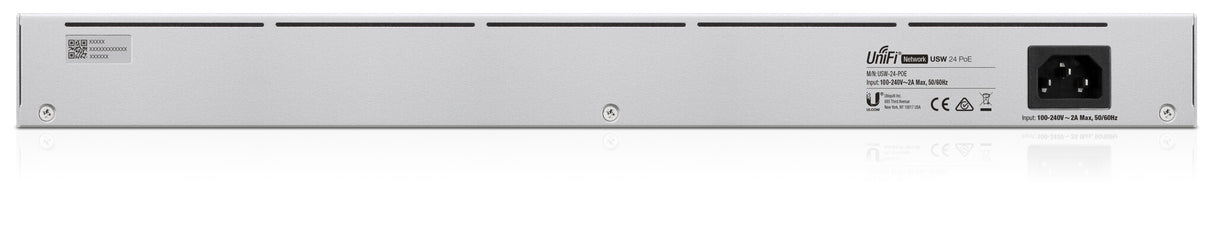 Ubiquiti UniFi 24-Port PoE Administreret L2/L3 Gigabit Ethernet (10/100/1000) Strøm over Ethernet (PoE) 1U Sølv