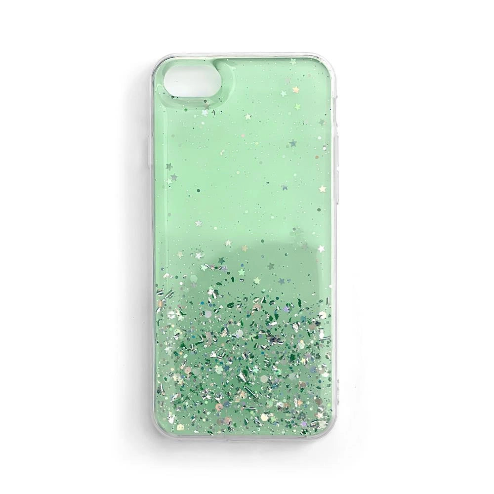 Wozinsky Star Glitter Shining Cover til iPhone 12 Pro Max grøn