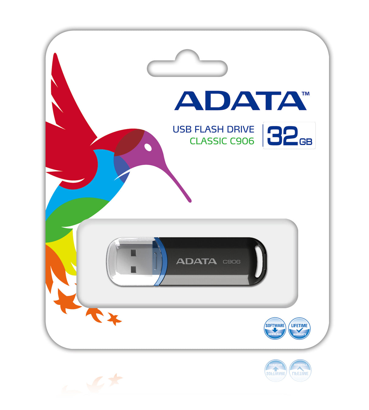 ADATA 32GB C906 USB-nøgle USB Type-A 2.0 Sort