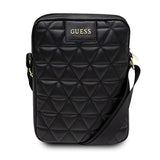 Guess Torba GUTB10QLBK 10" czarna/sort Quilted Tablet Bag
