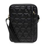 Guess Torba GUTB10QLBK 10" czarna/sort Quilted Tablet Bag