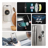 Wozinsky selvklæbende magnetisk bil instrumentbræt Mount Black (WMH-02)