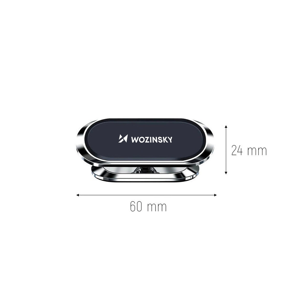 Wozinsky selvklæbende magnetisk 360 Car Dashboard Mount Silver (WMH-06)