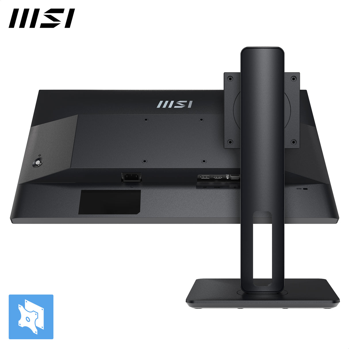 MSI PRO MP245PG 24 1920 x 1080 (Full HD) VGA (HD-15) HDMI DisplayPort 100Hz Pivot Skærm