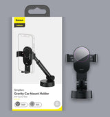 Baseus telescopic gravity car holder for the windshield black (SUYL-JY01)