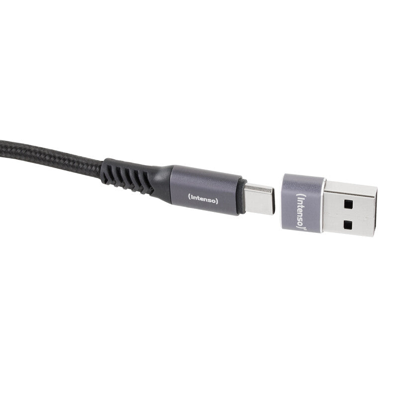 Intenso 7600013 kabel kønsskifter USB-C USB-A Anthracit