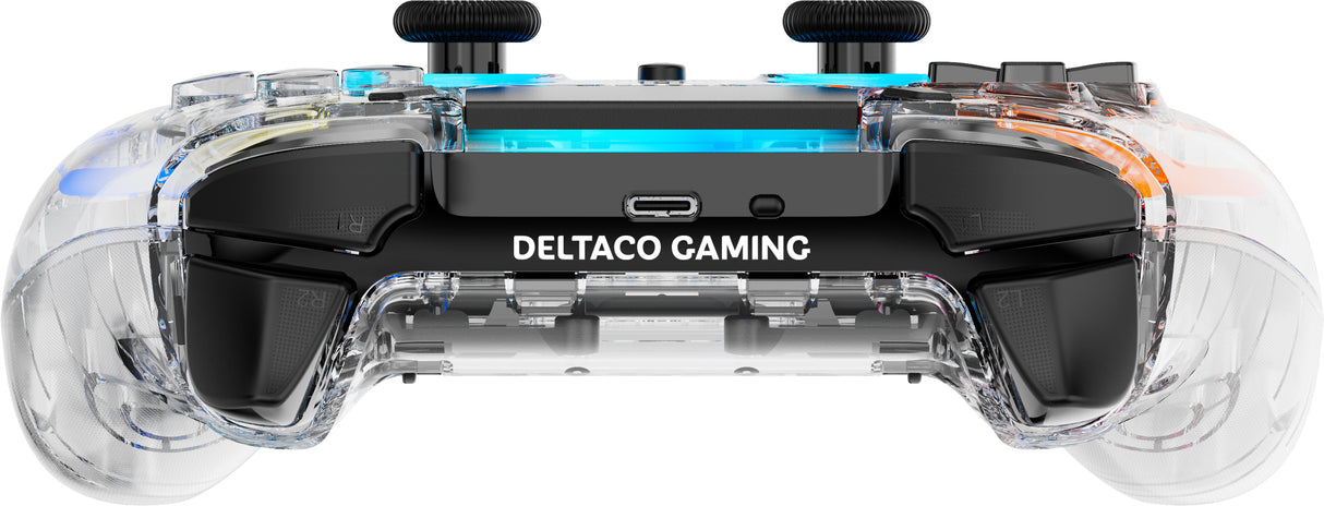 Deltaco Gaming controller PS4 transparent RGB
