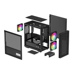 DeepCool CH360 DIGITAL Tower Micro ATX Sort